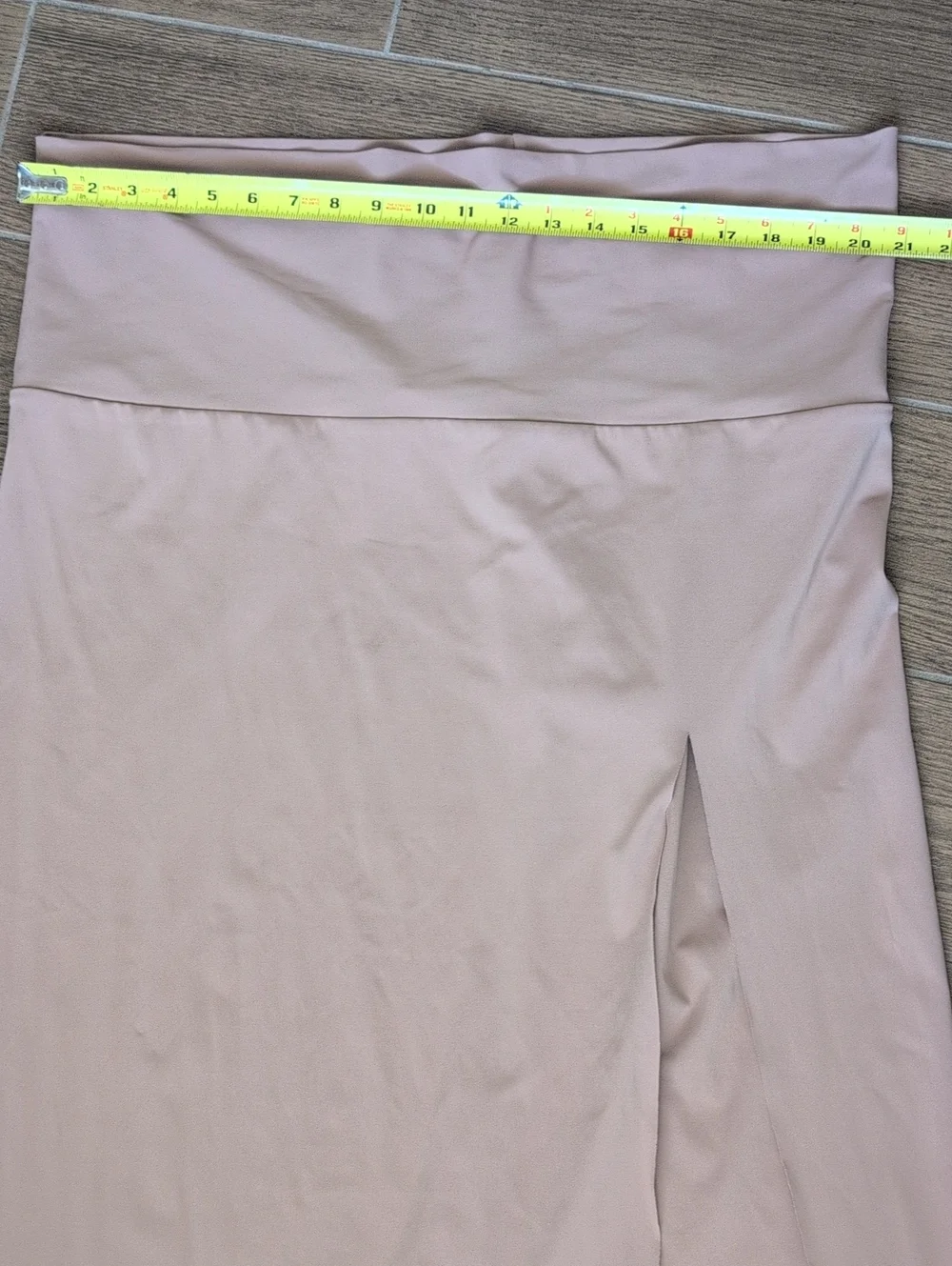 NWT Skims Tan High Slit Maxi Skirt 3X